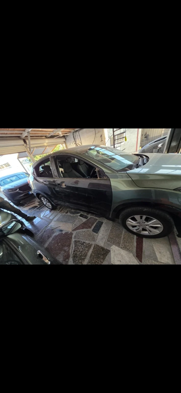 Car Door repaired vehicle after restoration