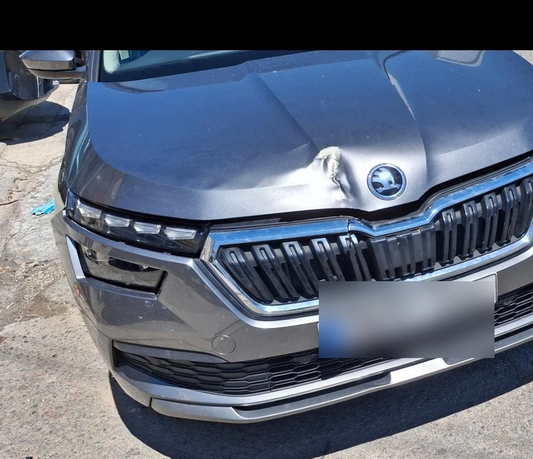 Skoda vehicle before repair